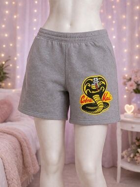 Gray Graphic Mens Shorts